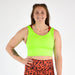 Neon Green Wrap Crop Tank