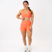 Logan V Neck Bralette - Neon Coral