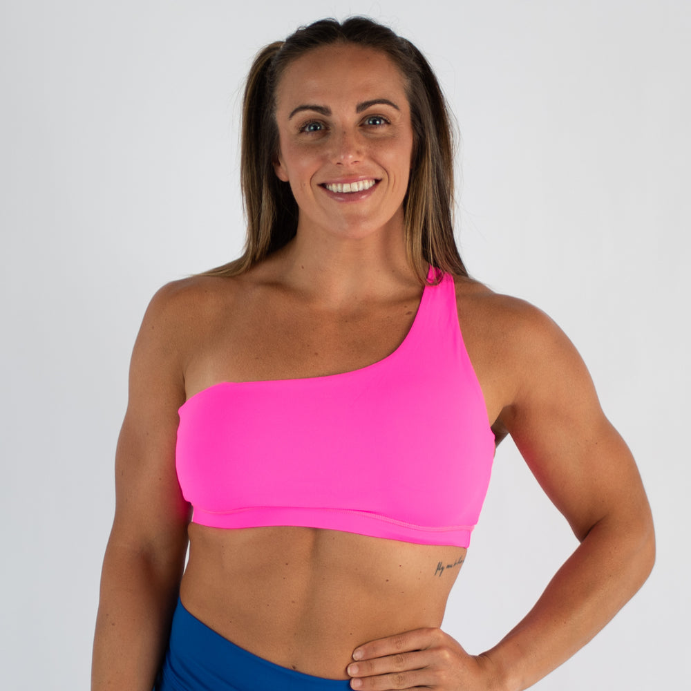 Neon Pink Sports Bra - Sylvie 