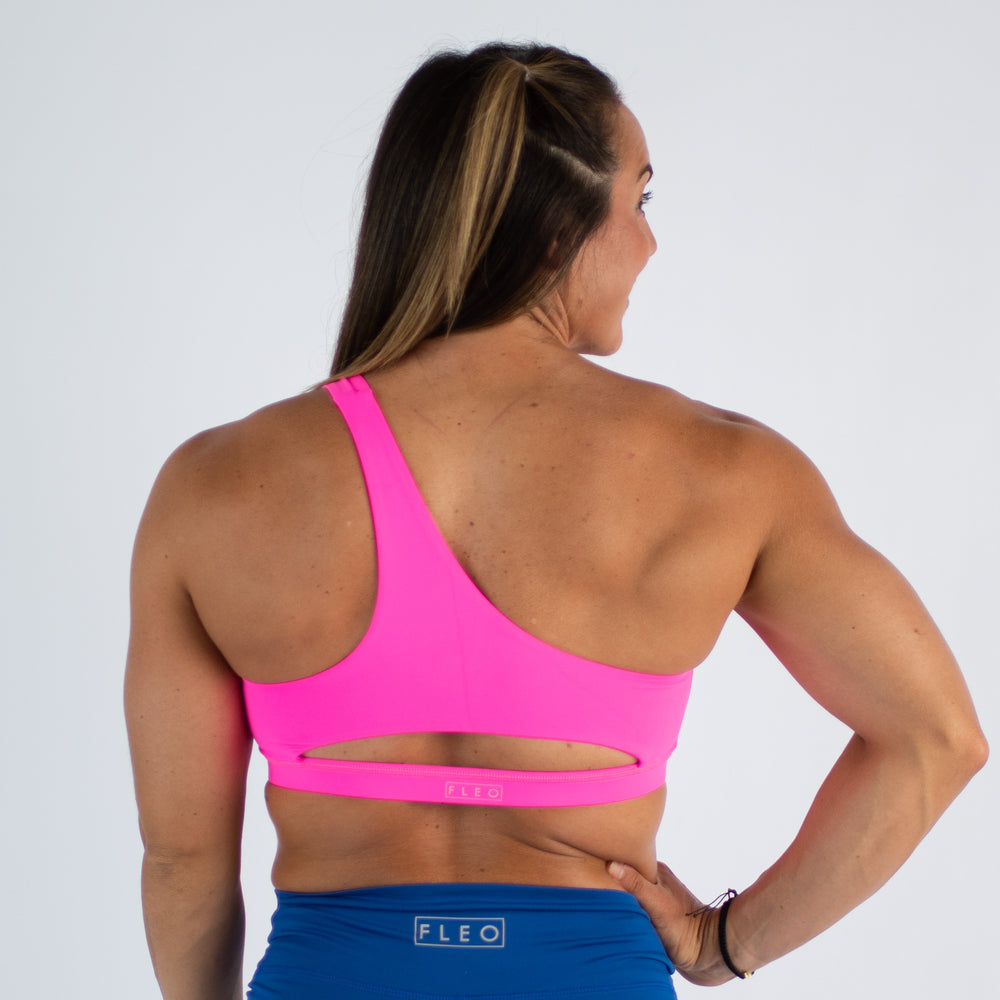 Neon Pink Sports Bra - Sylvie 