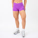 Heather Neon Purple Apex Contour Training Shorts For Women