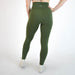 Bronze Green High Rise Workout Leggings