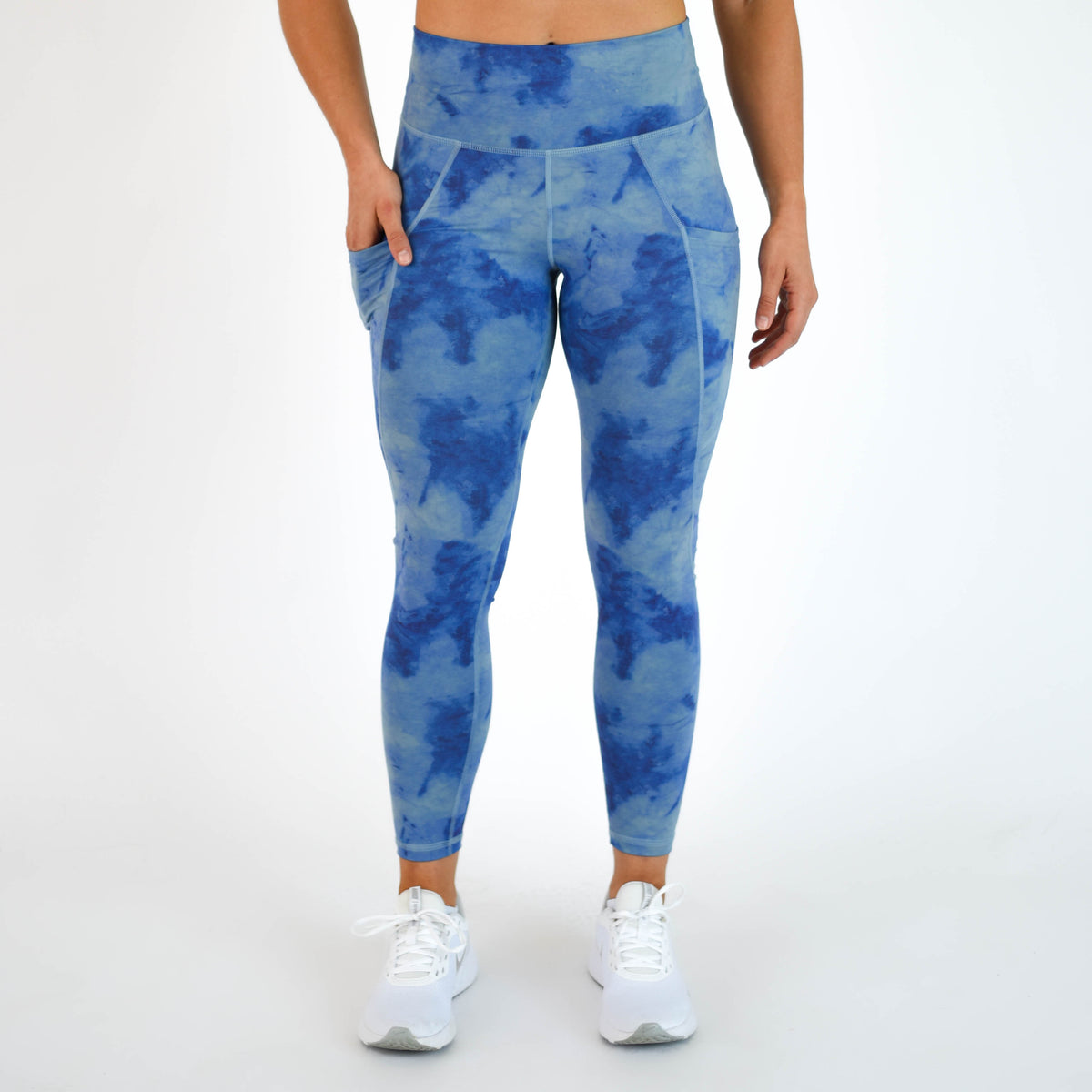 Blue Workout Pocket Leggings - Reverie — FLEO