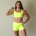 Neon Yellow Isla Sports Bra - Medium Support by FLEO - 1
