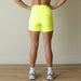 Neon Yellow Charge Short 5" - No Front Seam - Higher Rise by FLEO - 4