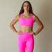 Neon Pink Isla Sports Bra - Medium Support by FLEO - 1