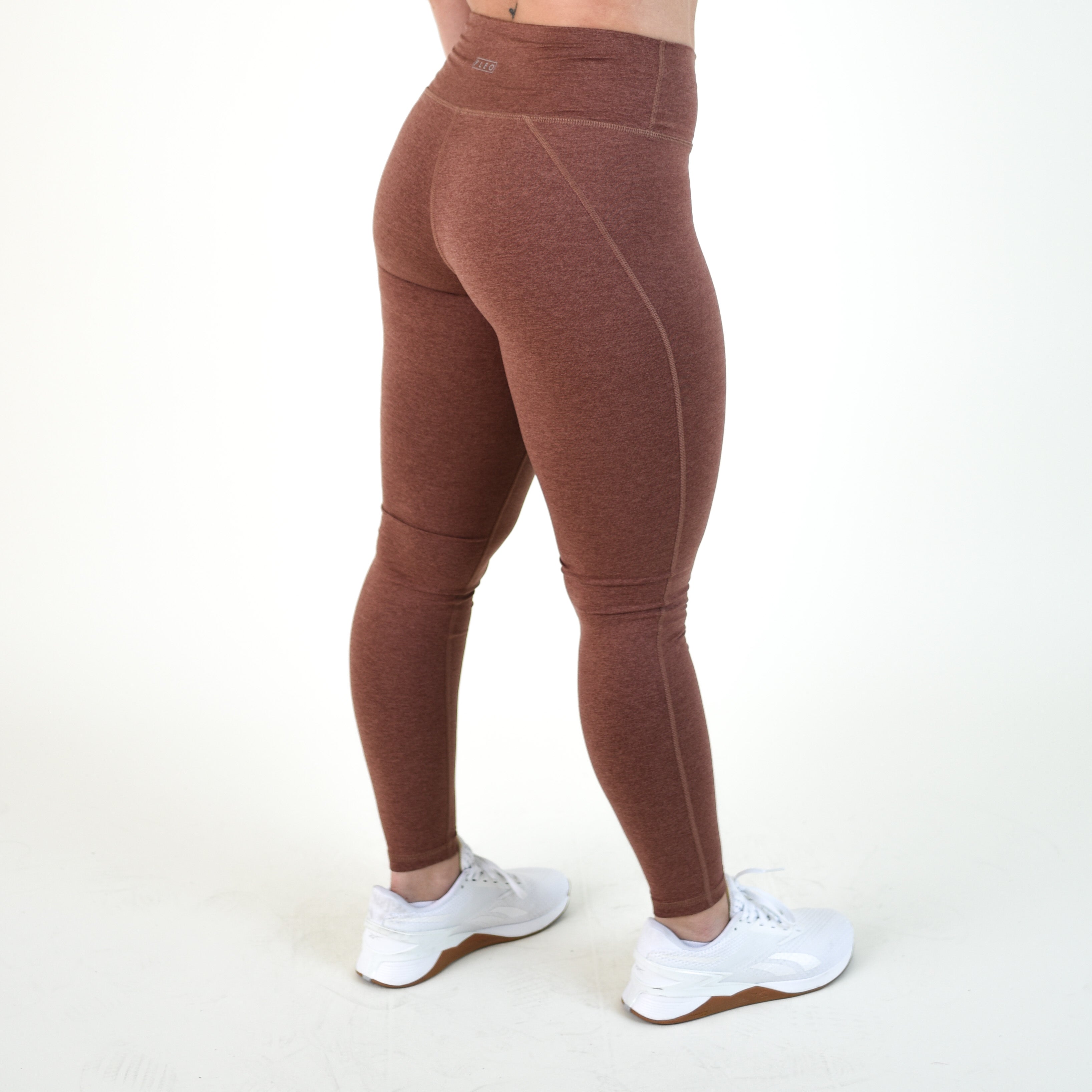 Heather Nutmeg No Front Seam Legging 7/8 25" - Charge