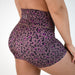 Nutmeg Leopard High Rise Spandex Shorts