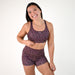 Brown Leopard Scoop Neck Sports Bra - Isla