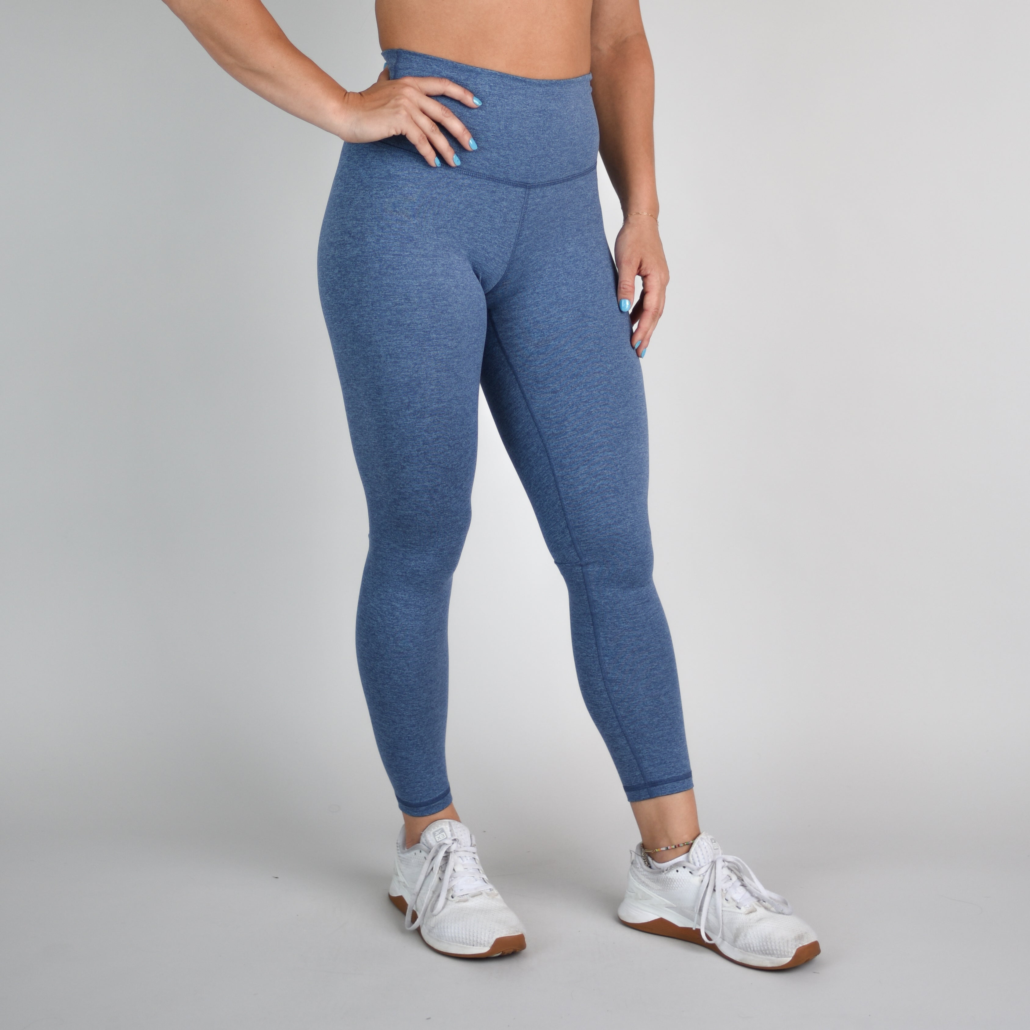 Heather Olympus Blue High Rise Workout Leggings