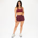 Recharge Sweatshort - Oxblood Red