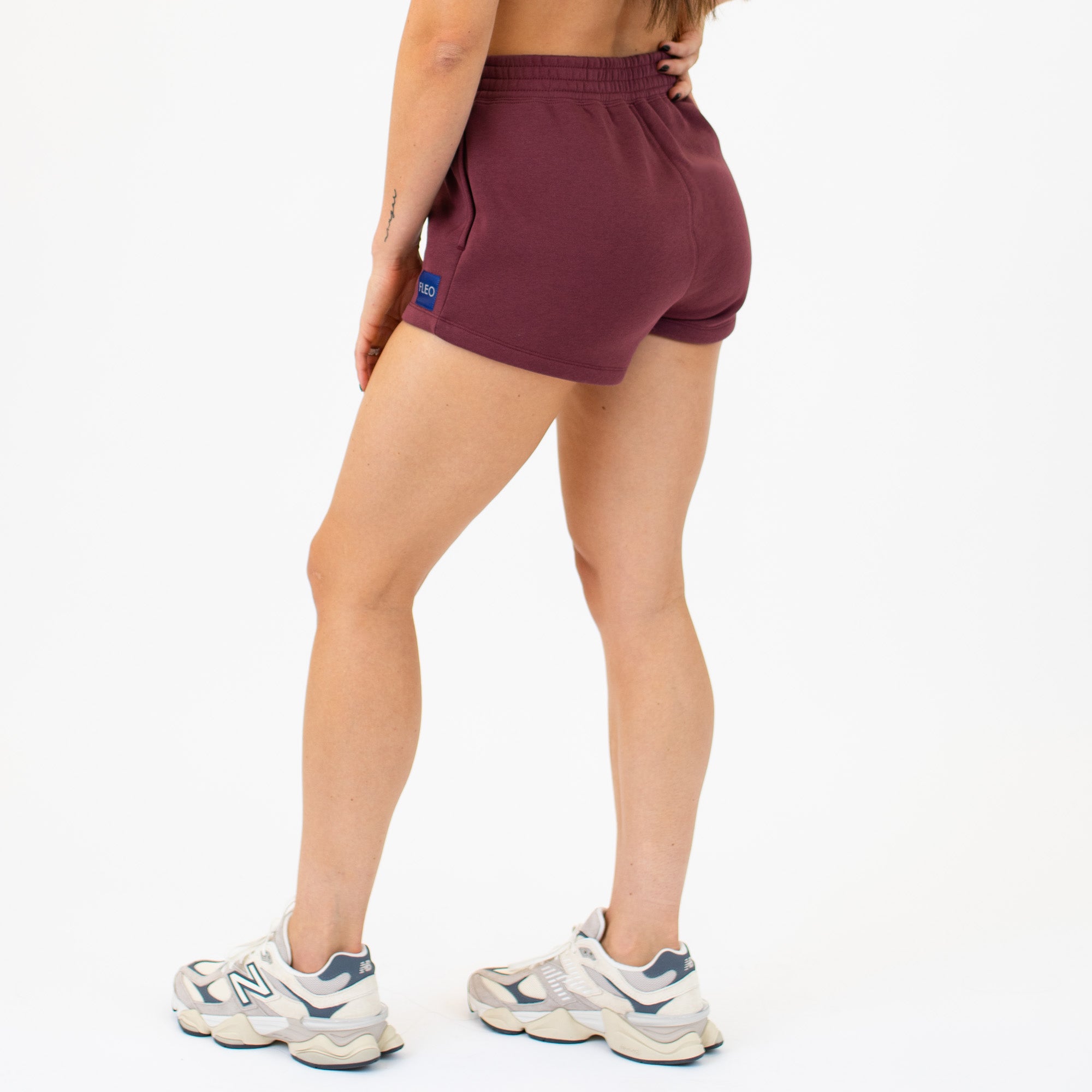 Recharge Sweatshort - Oxblood Red