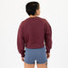 Affinity Crop Crewneck Sweatshirt - Oxblood Red