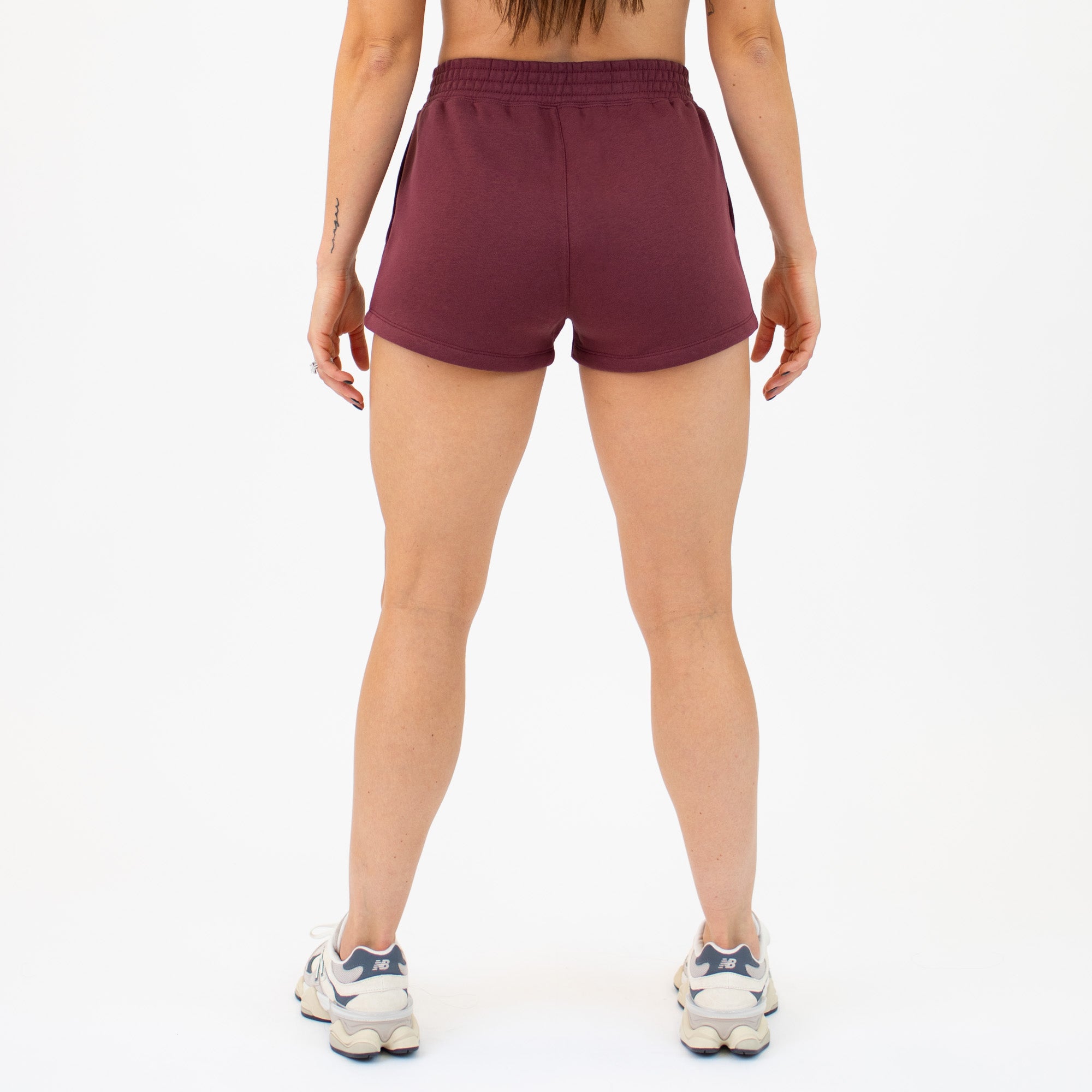 Recharge Sweatshort - Oxblood Red