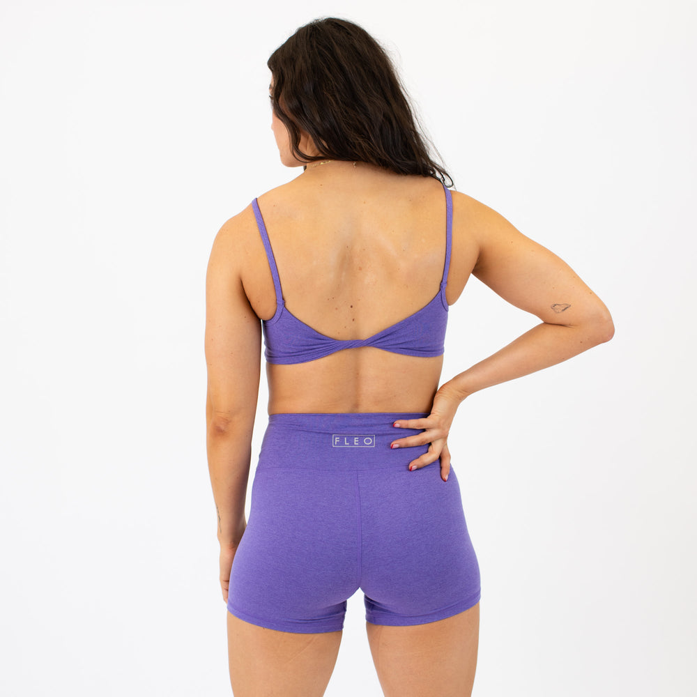 Heather Passion Flower Revolve Sports Bra - Light Support