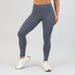 Gray Black Ribbed Legging 7/8 25" - El Toro