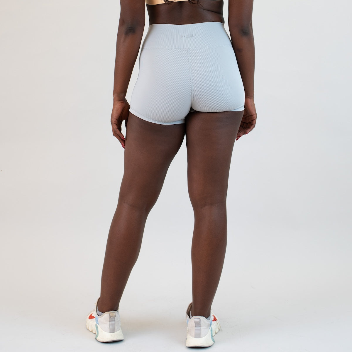 Sleet Rib No Front Seam High Rise Spandex Shorts