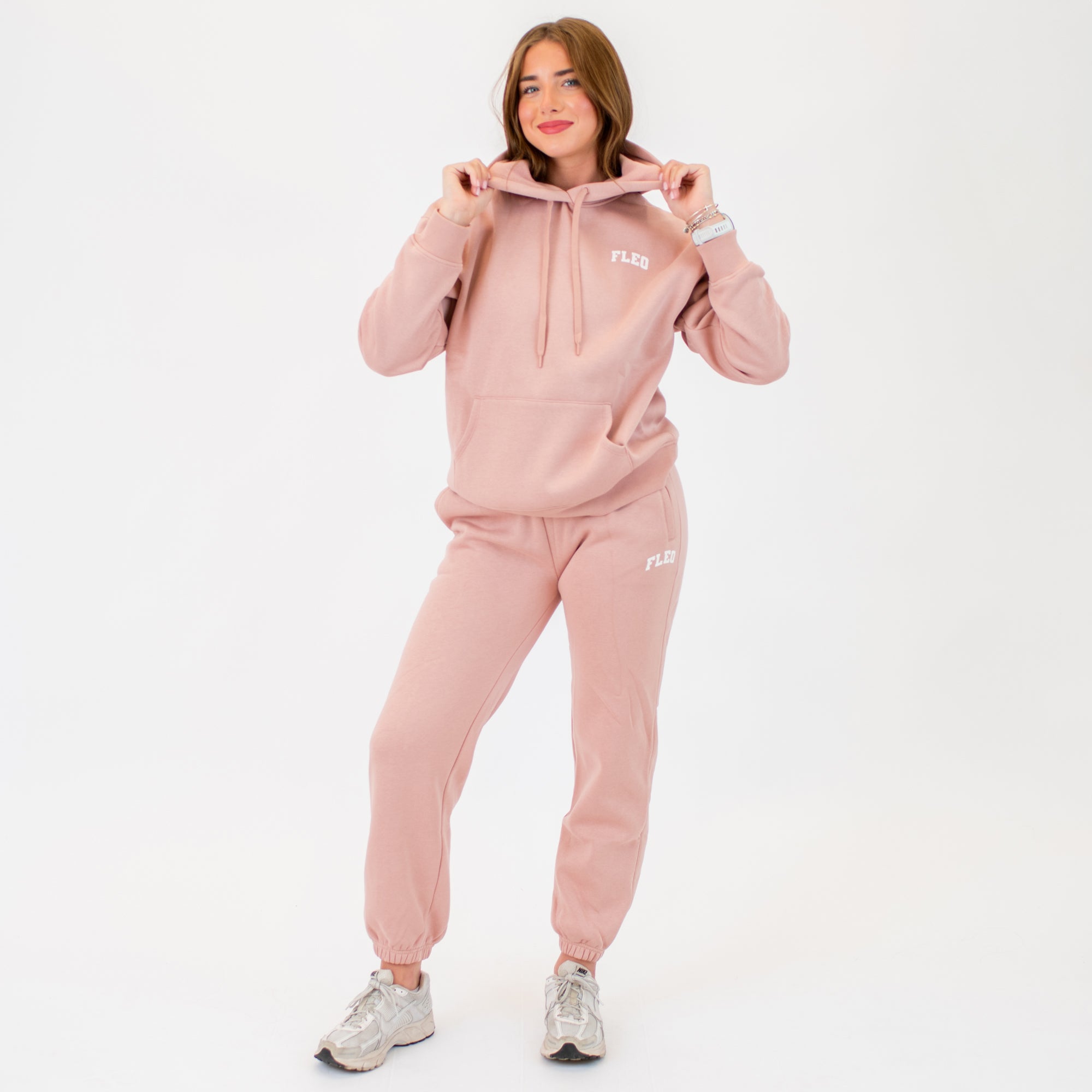 Full Hoodie Sweatshirt | Essence | Mauve -3