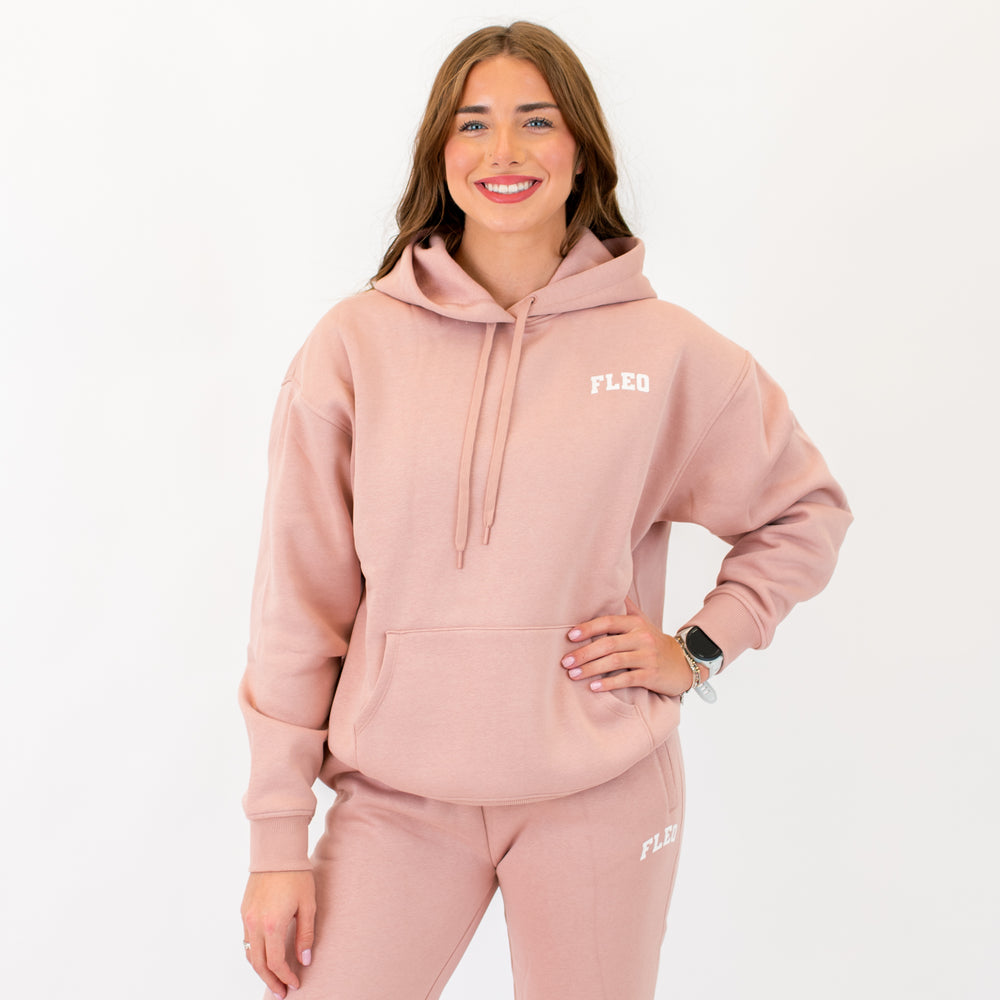 Full Hoodie Sweatshirt | Essence | Mauve -1