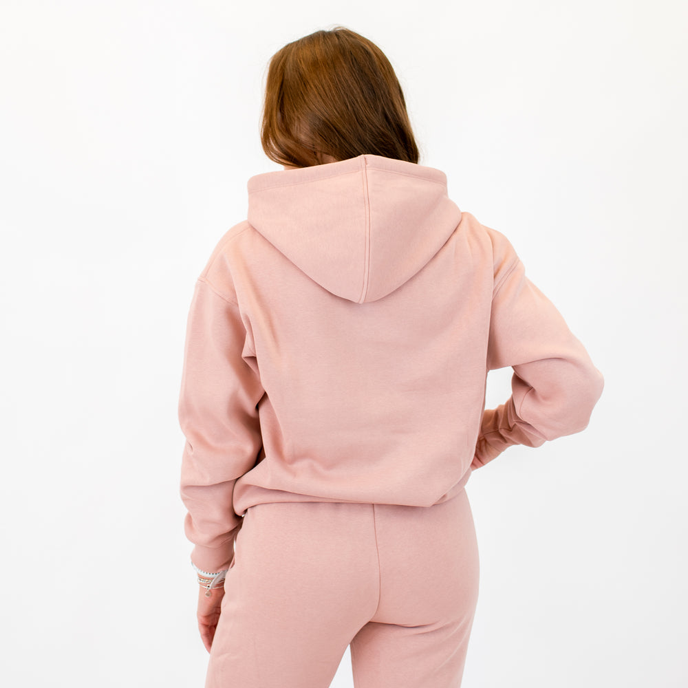 Full Hoodie Sweatshirt | Essence | Mauve -2