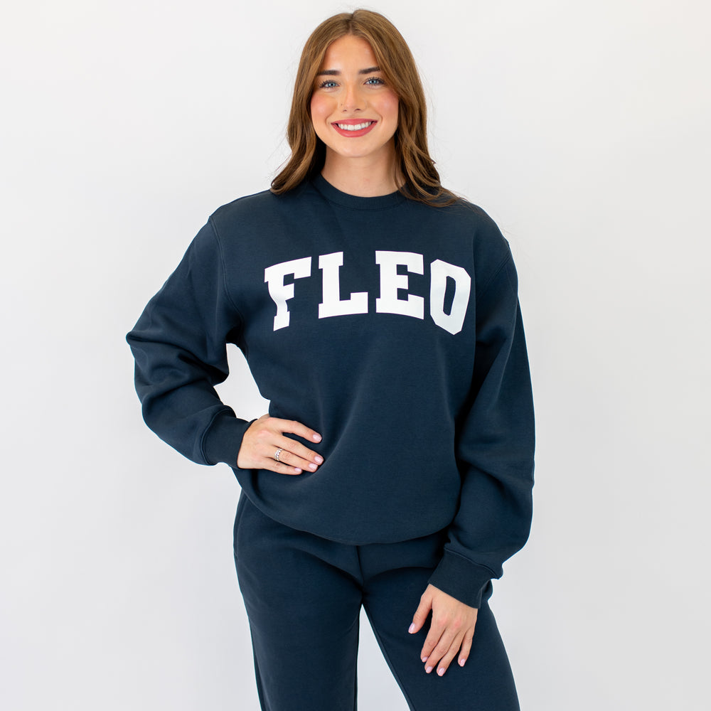 Easy Oversized Crewneck Sweatshirt - Outerspace -1