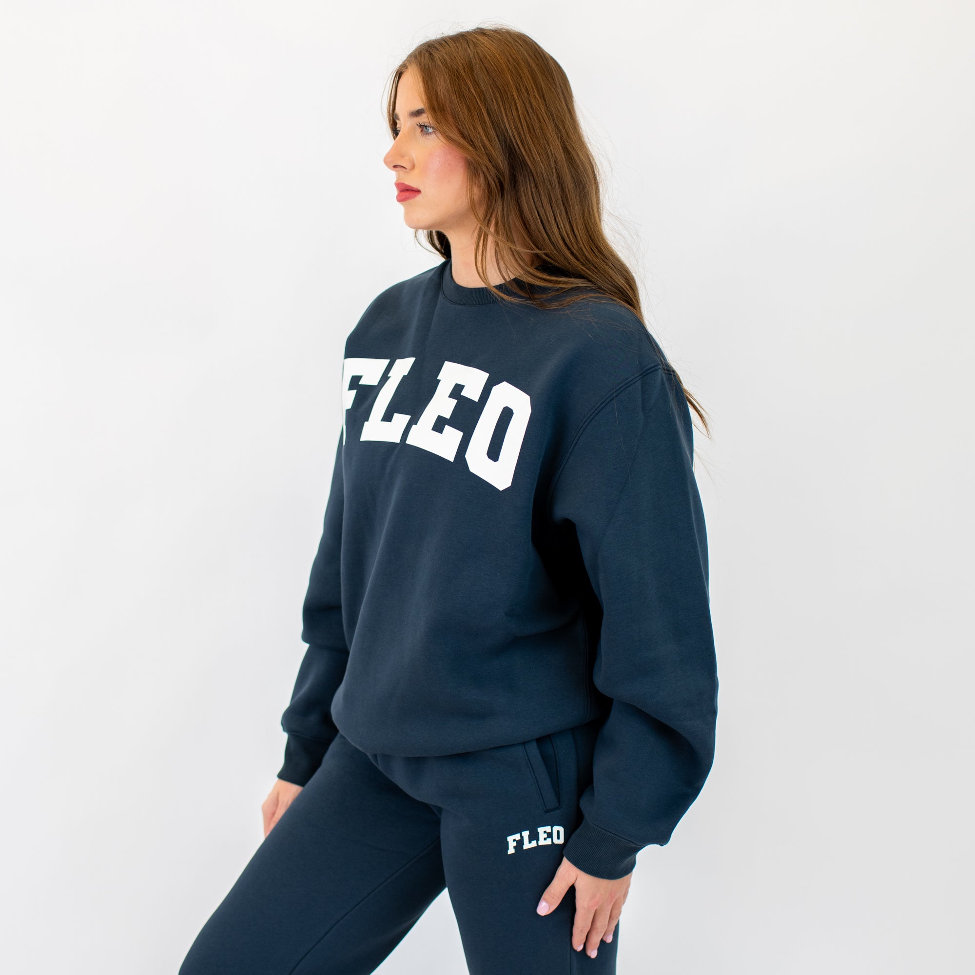 Easy Oversized Crewneck Sweatshirt - Outerspace -4