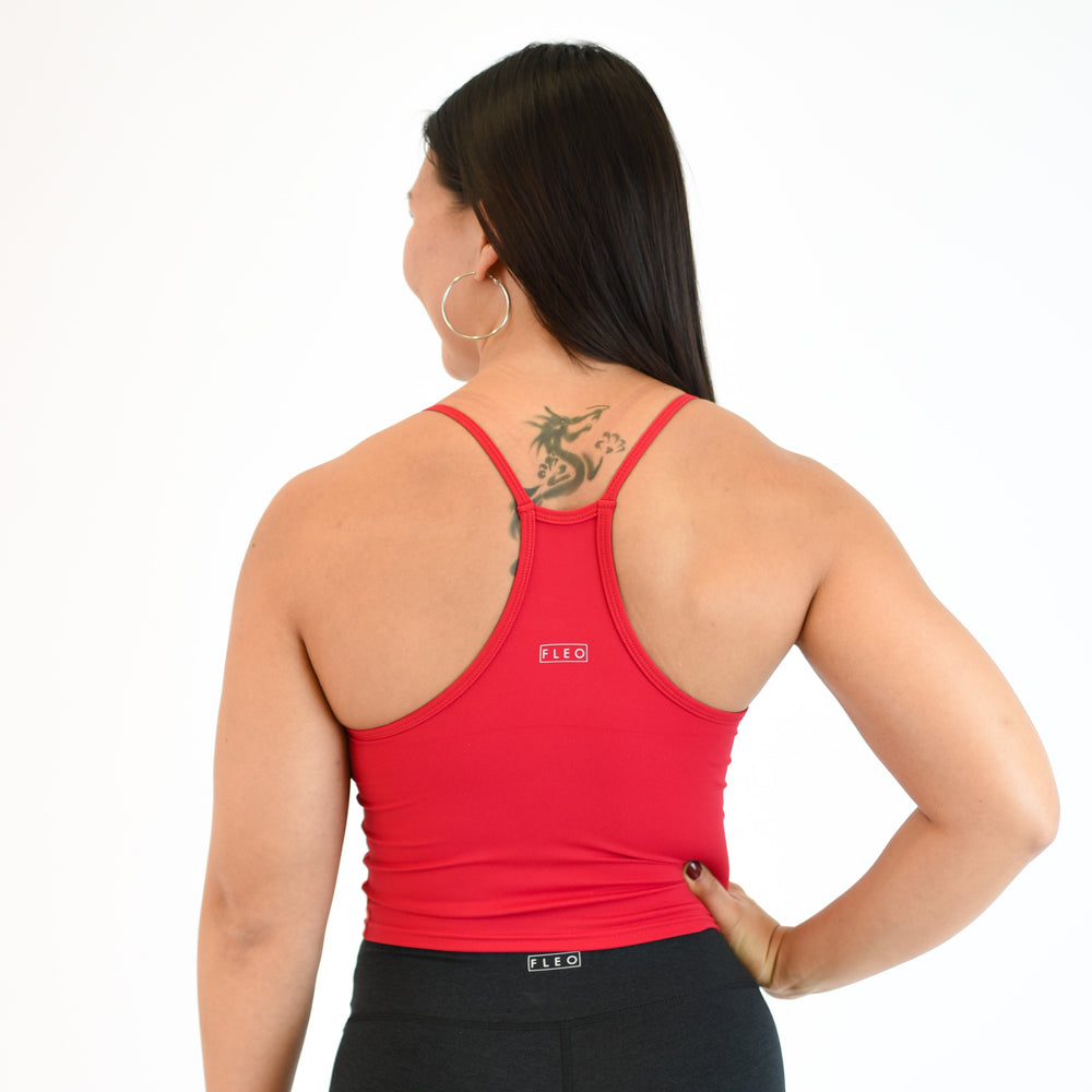 Salsa Red Crop Tank - Switch Up