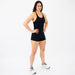 Women's Singlet in Black for Powerlifting and Olympic Lifting