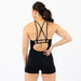 Women's Singlet in Black Asphalt for Powerlifting and Olympic Lifting