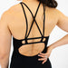 Women's Singlet in Black Asphalt for Powerlifting and Olympic Lifting