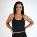 Black Pointelle Crop Tank - Switch Up