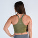 Stone Green Ribbed Crop Tank - Switch Up