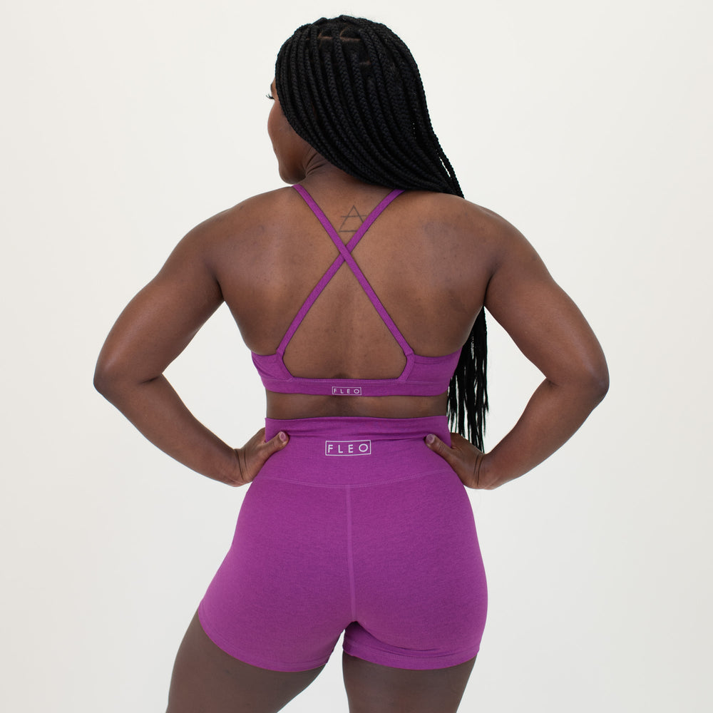 Sugar Plum X Back Sports Bra - Chloe