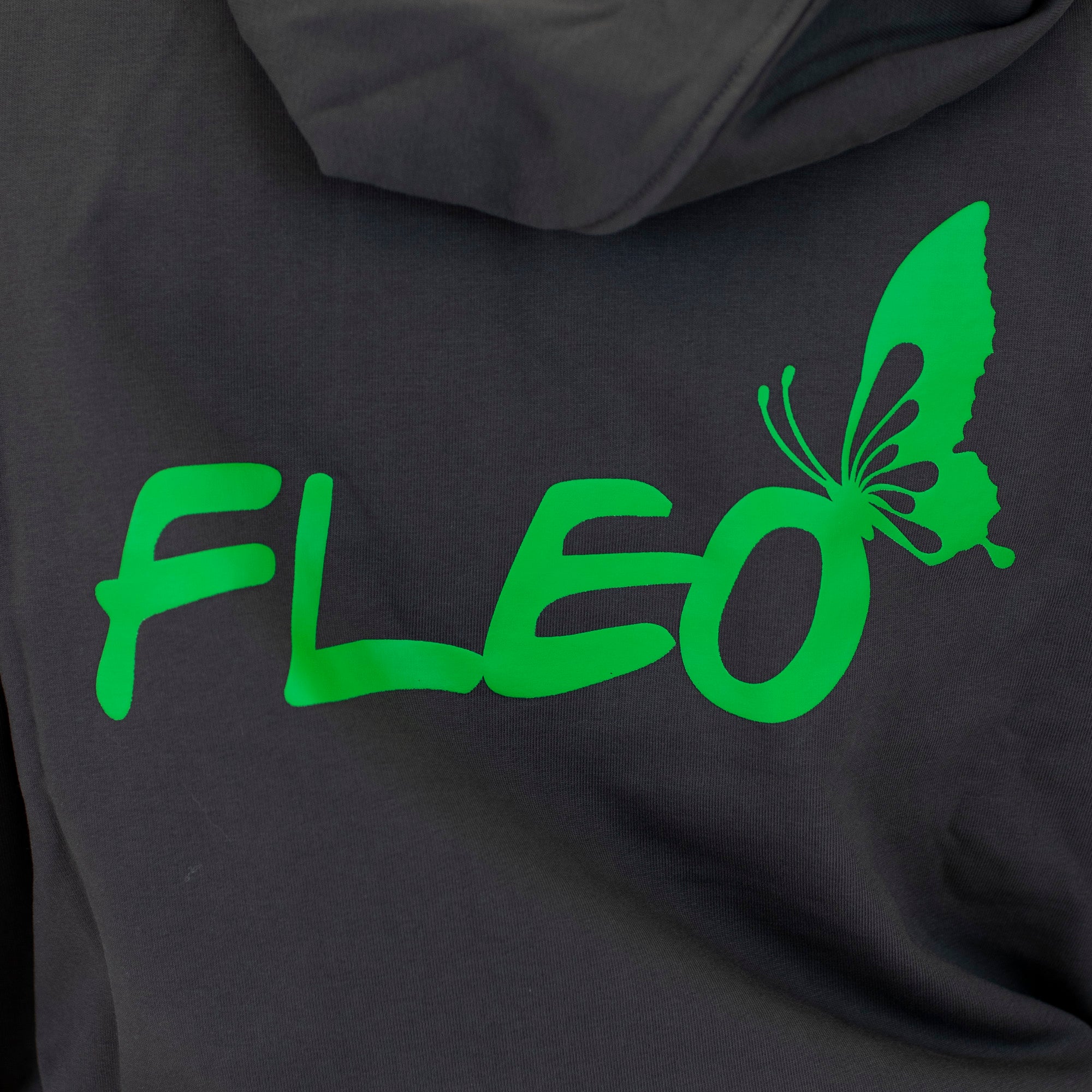 Crop Hoodie Sweatshirt | Sunday Funday | Gray