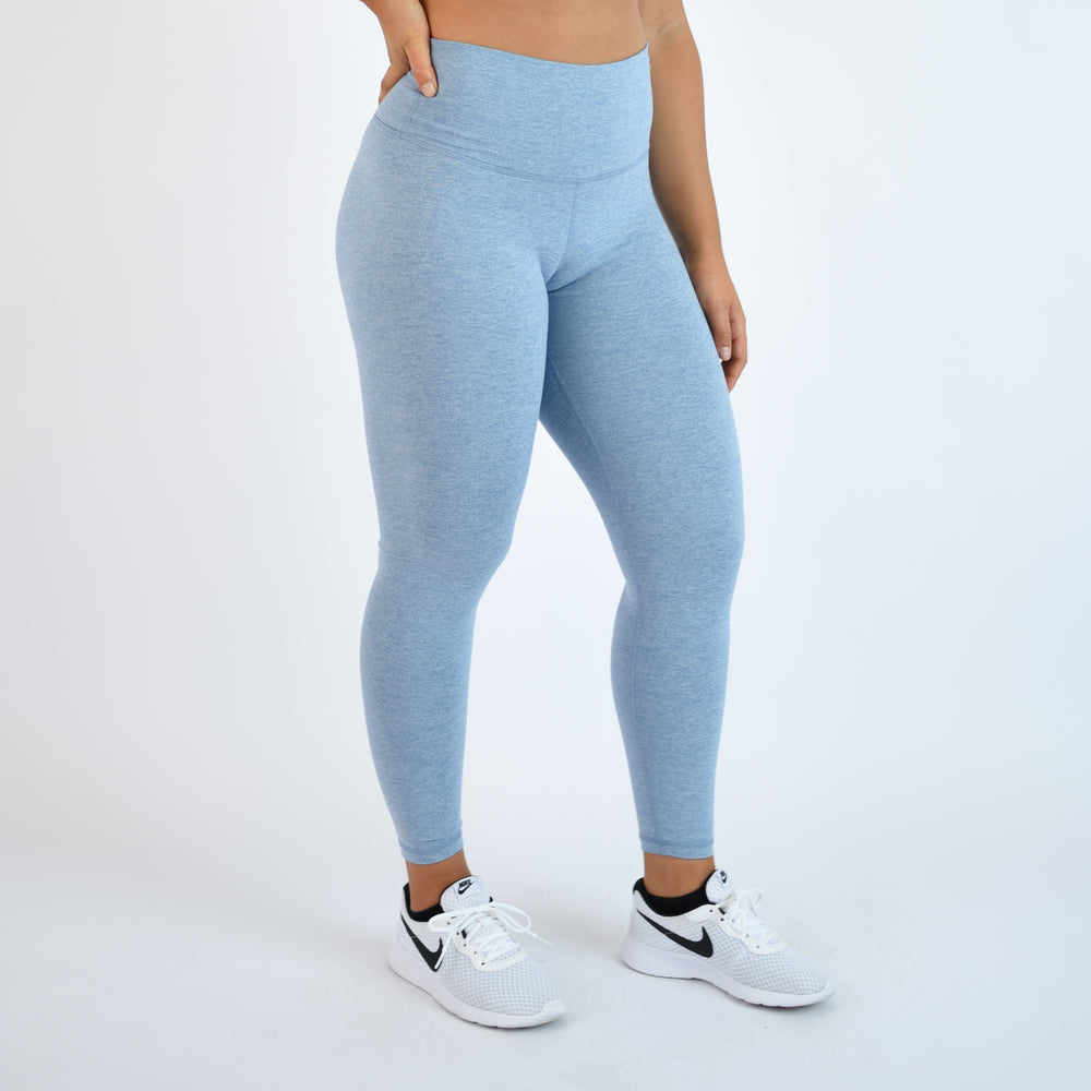 Heather Infinity Gray High Rise Workout Leggings