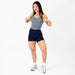 Heather Asphalt Switch Up Crop Tank - Fitted
