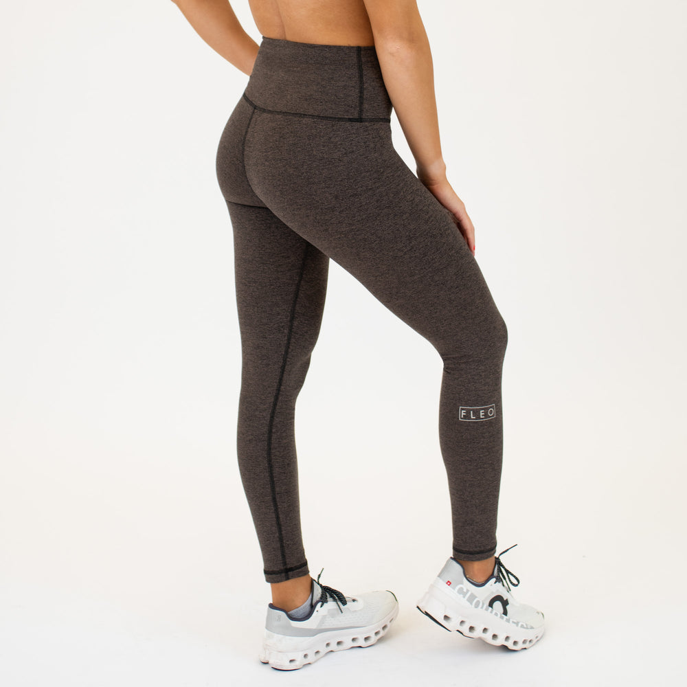 Taupe Black Leggings - El Toro in Bounce by FLEO