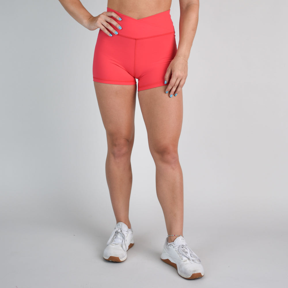 Teaberry V Waistband Spandex Gym Shorts