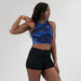 Blue Dream Rib Tempo Crop Tank - Fitted