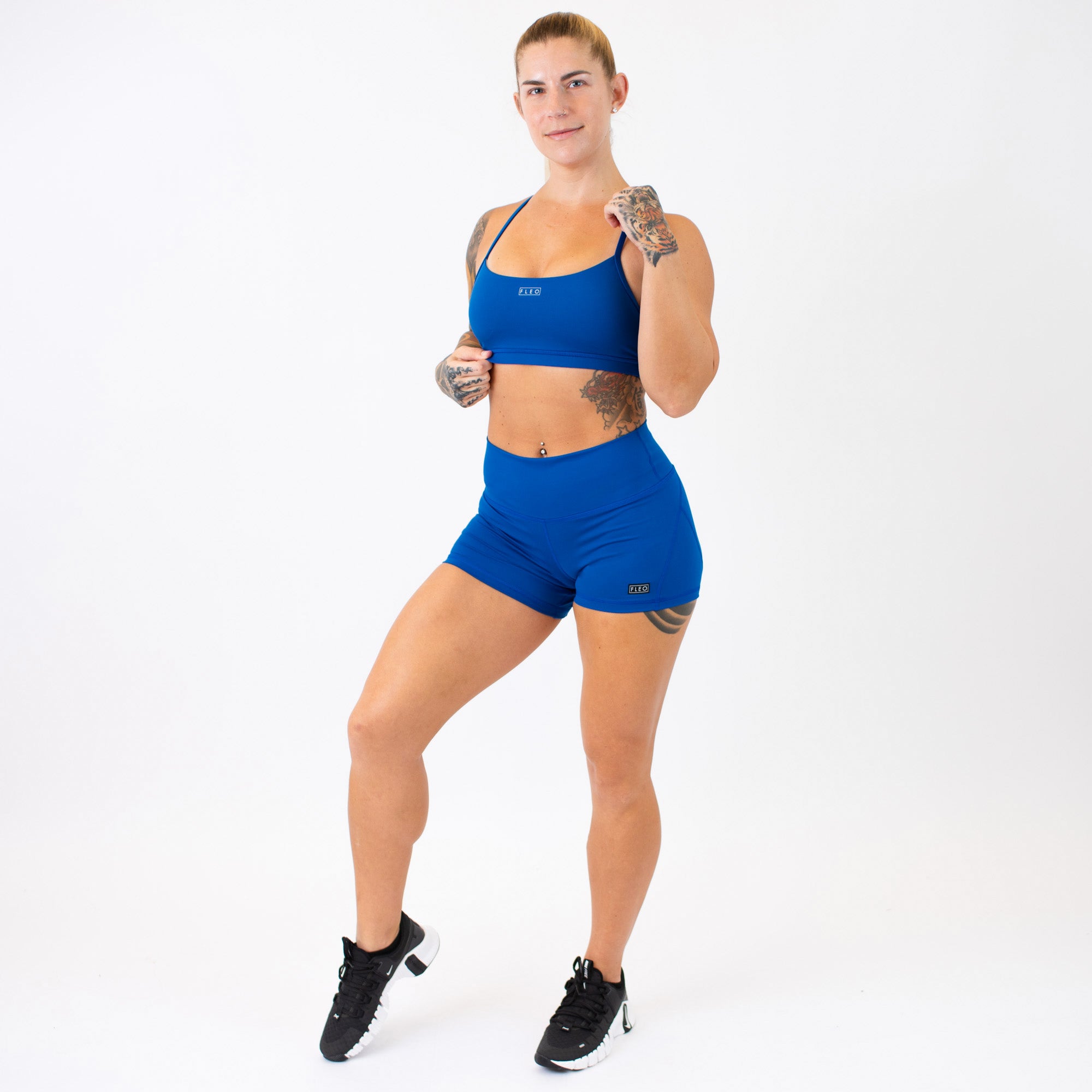 Loop Back Sports Bra - Cobalt