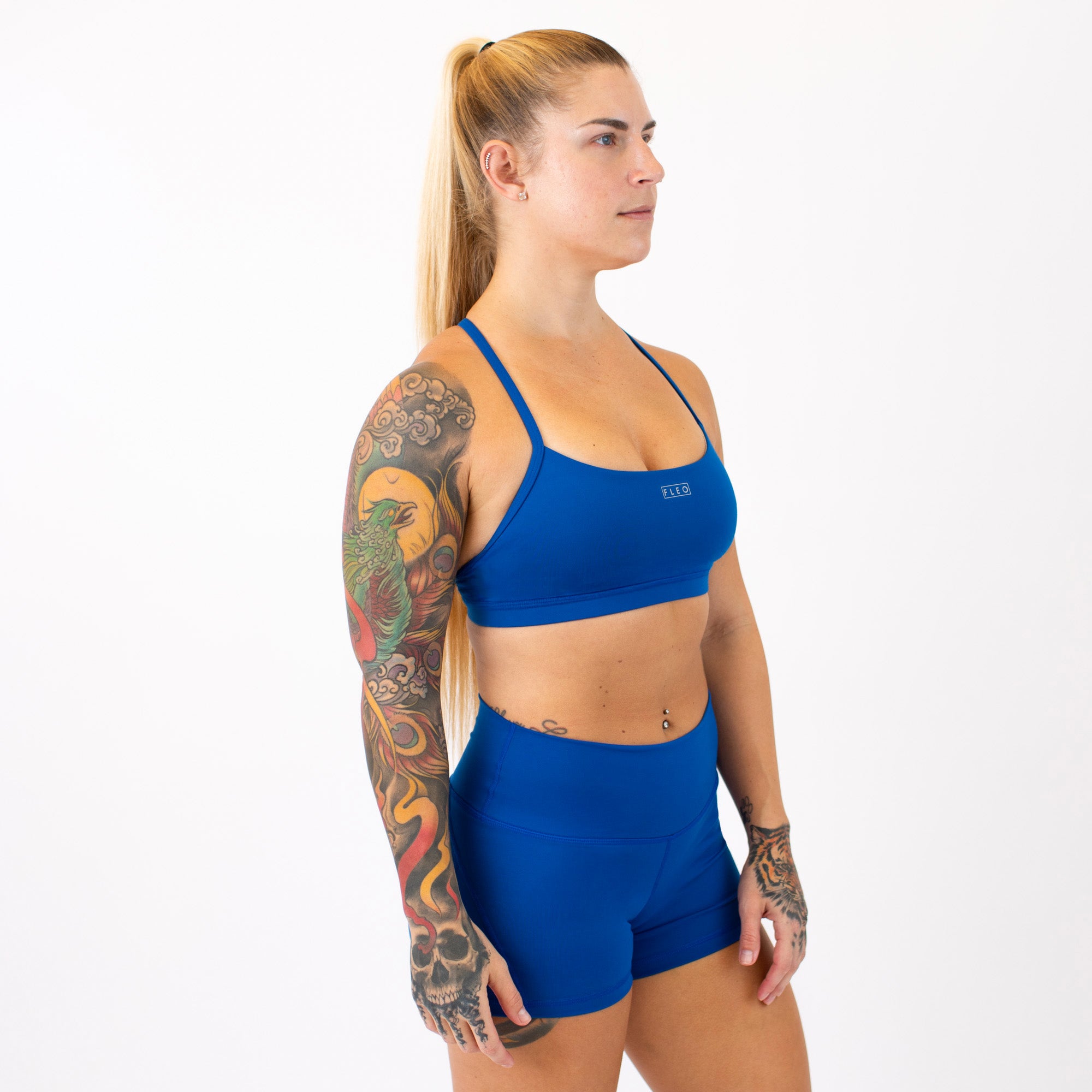 Loop Back Sports Bra - Cobalt