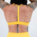 Daffodil Yellow Athletic Sports Bra - Reinette Micro by FLEO