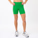 Kelly Green No Front Seam Biker Shorts