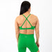 X Back Sports Bra - Chloe in Kelly Green