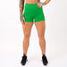 Kelly Green No Front Seam High Rise Spandex Shorts