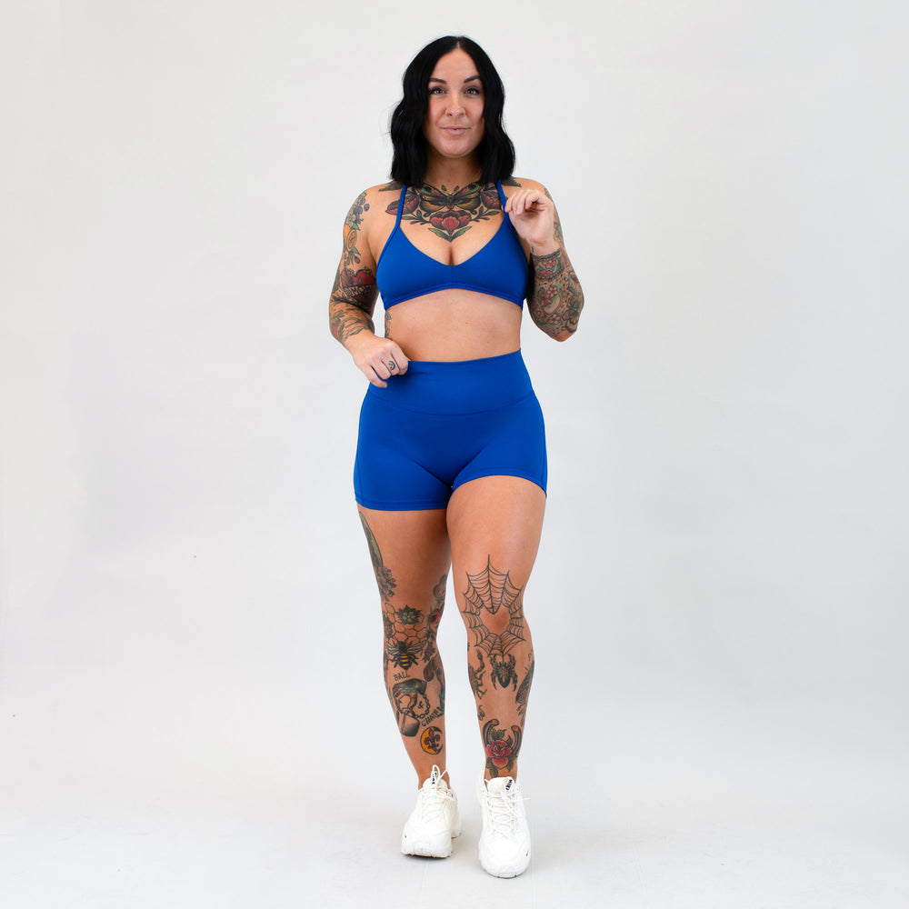 Cobalt Blue Athletic Sports Bra - Reinette by FLEO