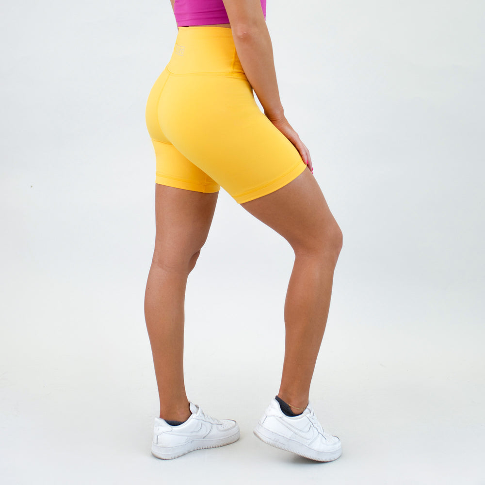 Daffodil High Rise Biker Spandex Shorts