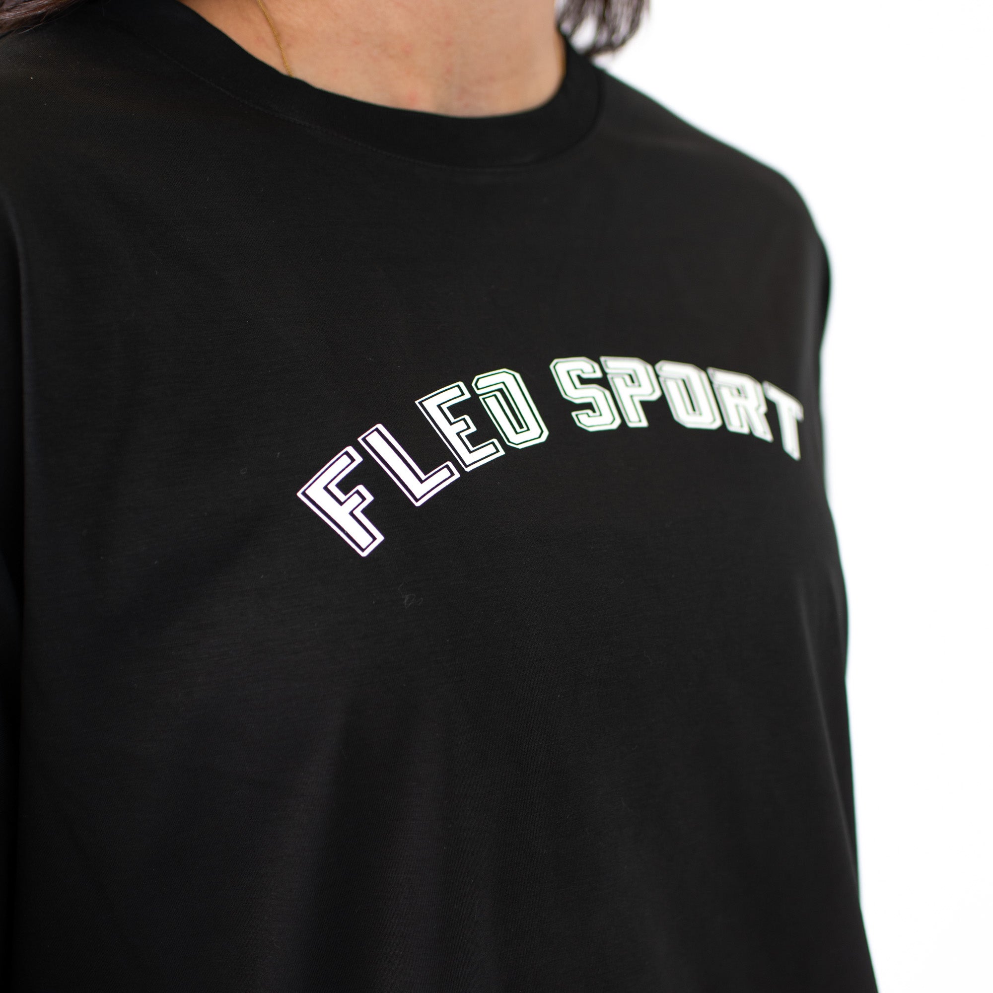 Affinity Oversized Long Sleeve T - Black FLEO Sport