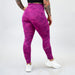 Fuchsia Red Camo Leggings - El Toro in Bounce fabric by FLEO