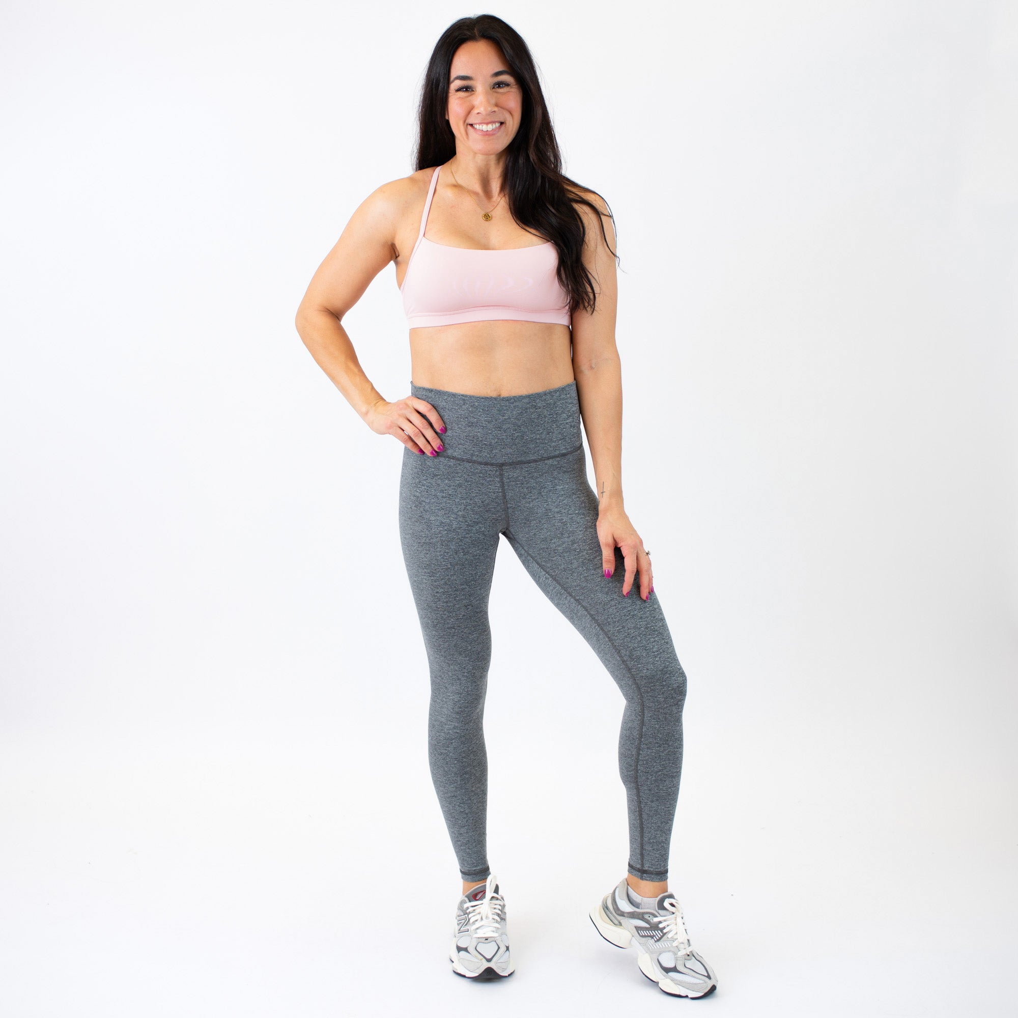 Heather Asphalt High Rise Workout Leggings